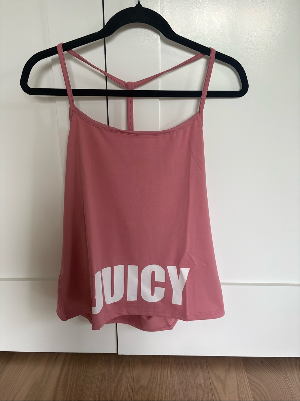 New Juicy Couture Sport Pink Strappy Tank Top size Large